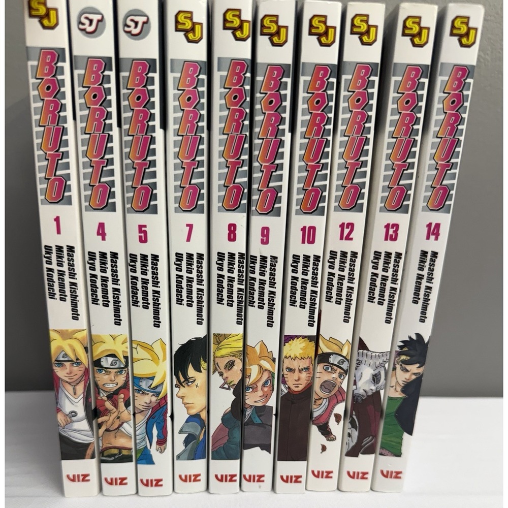 Boruto: Naruto Next Generations Volumes 1, 4-5, 7-10, 12-14 English Manga Viz